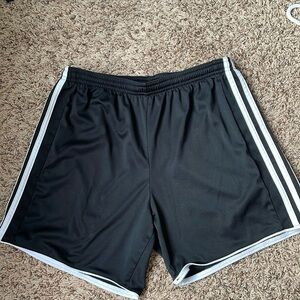 Adidas Black Drawstring Athletic Shorts